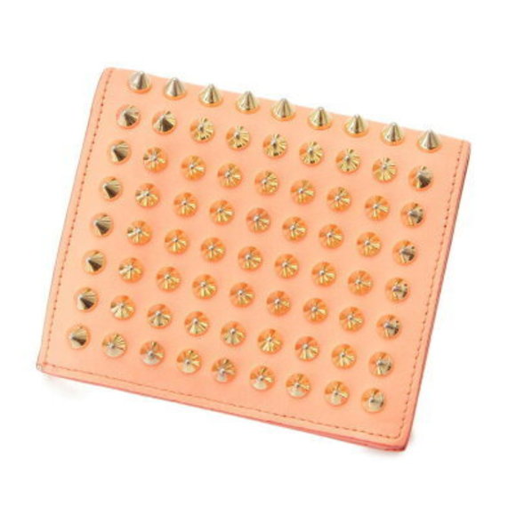 Christian Louboutin Handbags - Christian Louboutin Studded Bifold Wallet Spike Pink